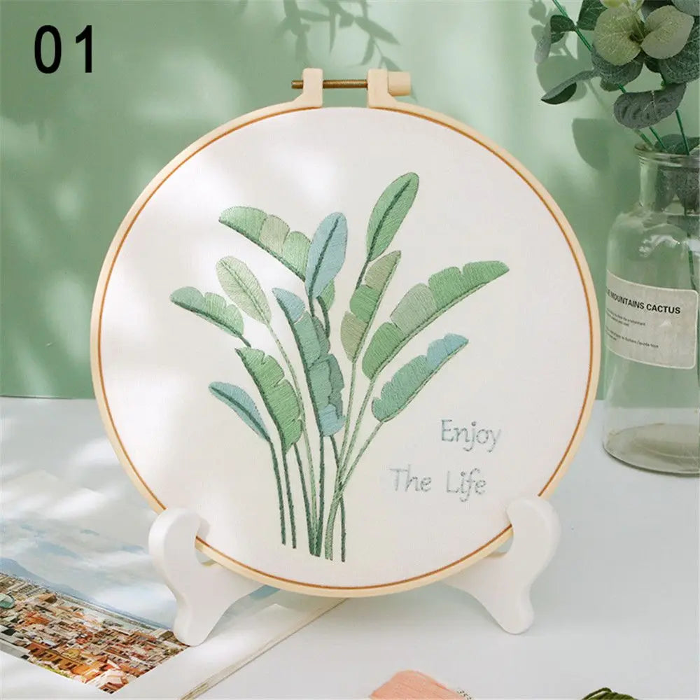 DIY Flower Embroidery Kit for Beginners – Complete Craft Set
