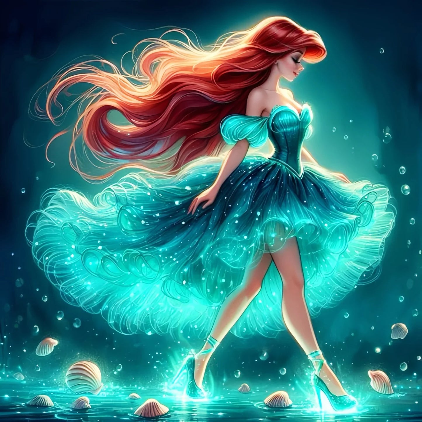 Disney Princess Diamond Painting Kit – Tinker Bell & Ariel Art