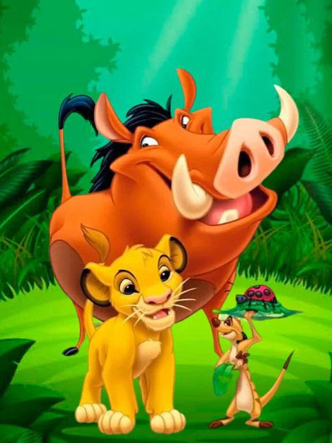 Disney DIY Acrylic Paint By Numbers Kit – Lion King Art