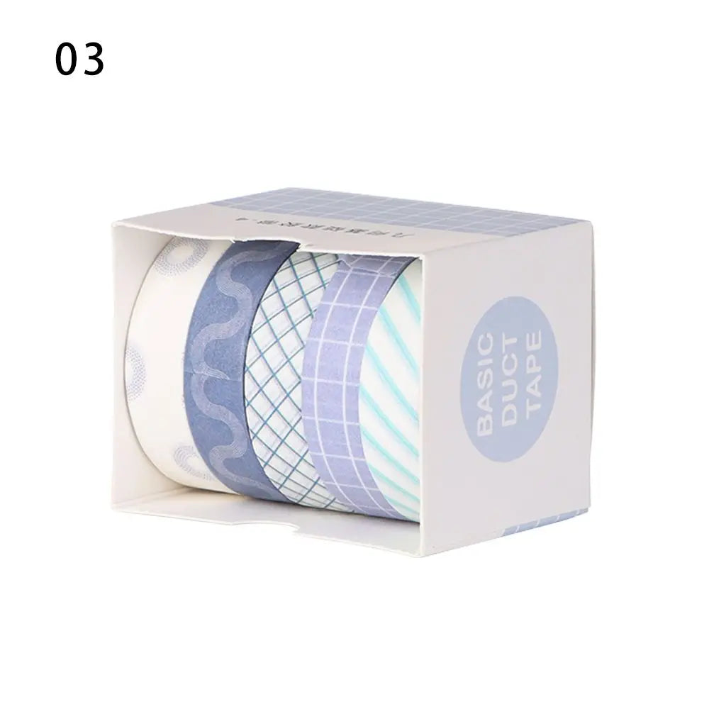 5-Piece Multicolor Washi Tape Set for Scrapbooking, Journaling, Crafts