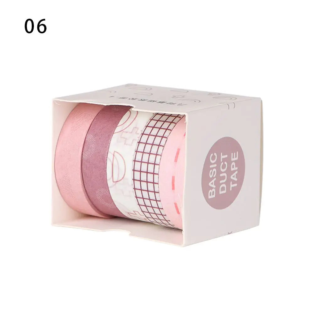 5-Piece Multicolor Washi Tape Set for Scrapbooking, Journaling, Crafts