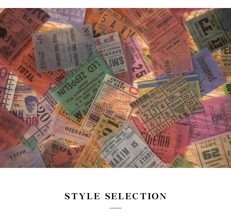 50-Piece Retro Vintage Paper Set for Journaling and Crafts