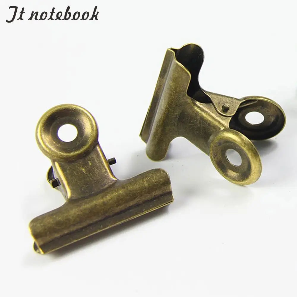 4-Piece Retro Metal Paper Clips for Office and Crafting Use