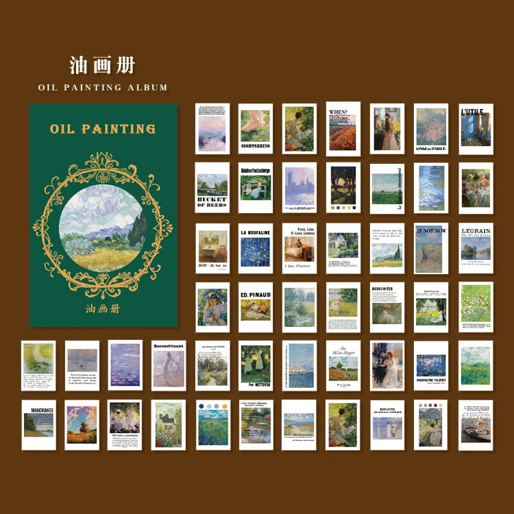 50-Piece Retro Vintage Paper Set for Journaling and Crafts