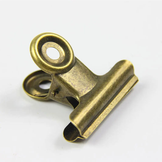 4-Piece Retro Metal Paper Clips for Office and Crafting Use
