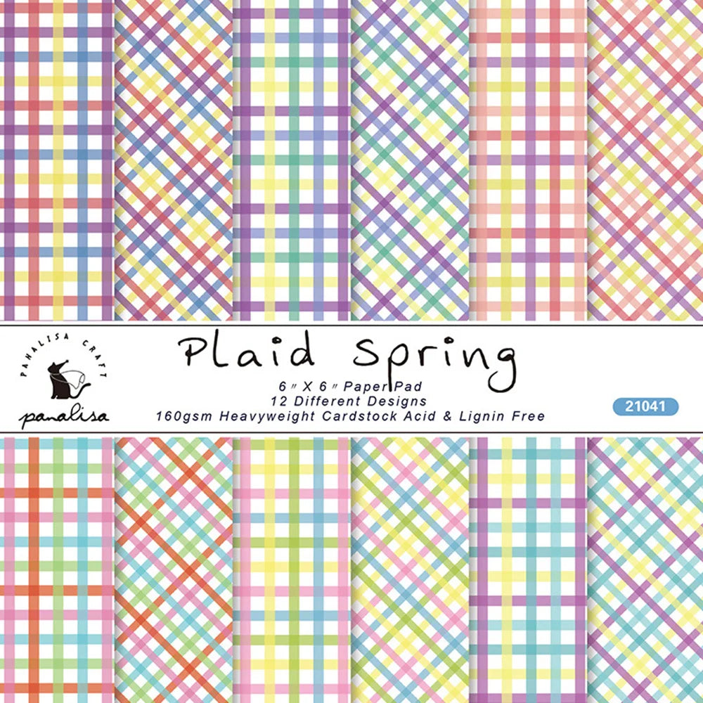 12-Sheet Vintage Flower Paper Pad for Scrapbooking & DIY Crafts