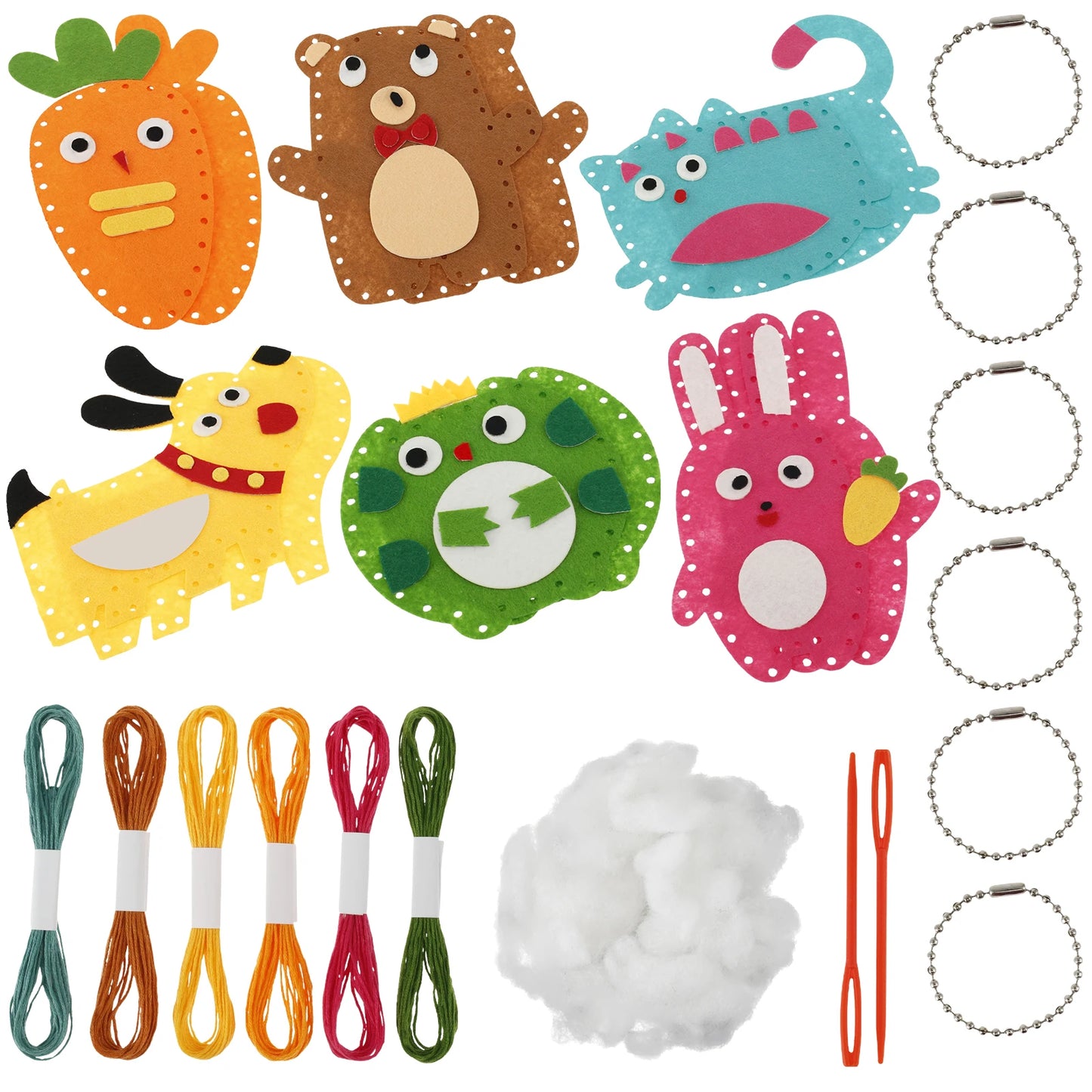 Sewing Kit for Kids – Cute Animal Patterns, Creative Crafting