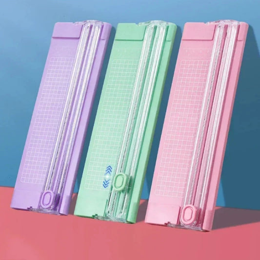 Dual-Action A4 Paper Cutter with Precision Blade & Ruler