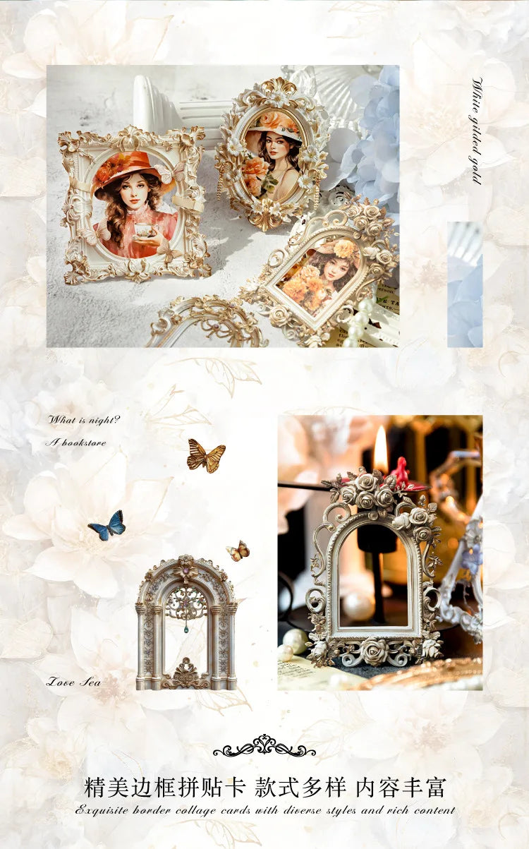 10-Piece 3D Hollow Frame Paper Set for Creative Crafts