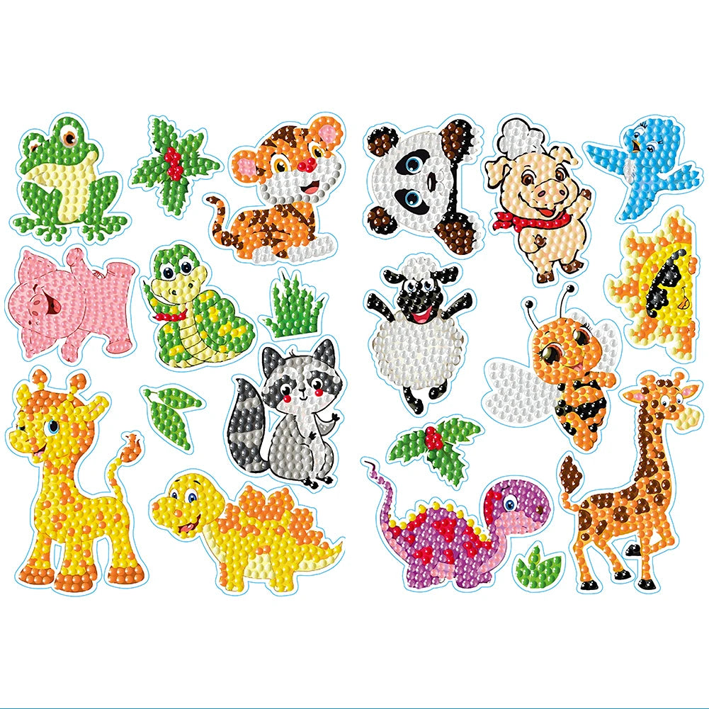 2 Sheets Self-Adhesive Rhinestone Stickers for DIY Crafts and Projects