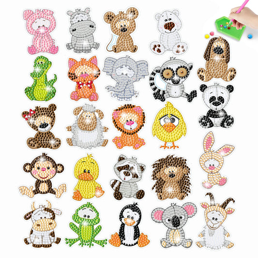 Theme 5D Diamond Painting Stickers for Kids – Fun Crafting Activity