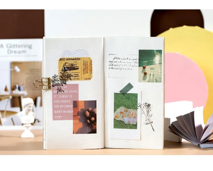 366-Piece Vintage Scrapbook Paper & Deco Stickers for Crafting