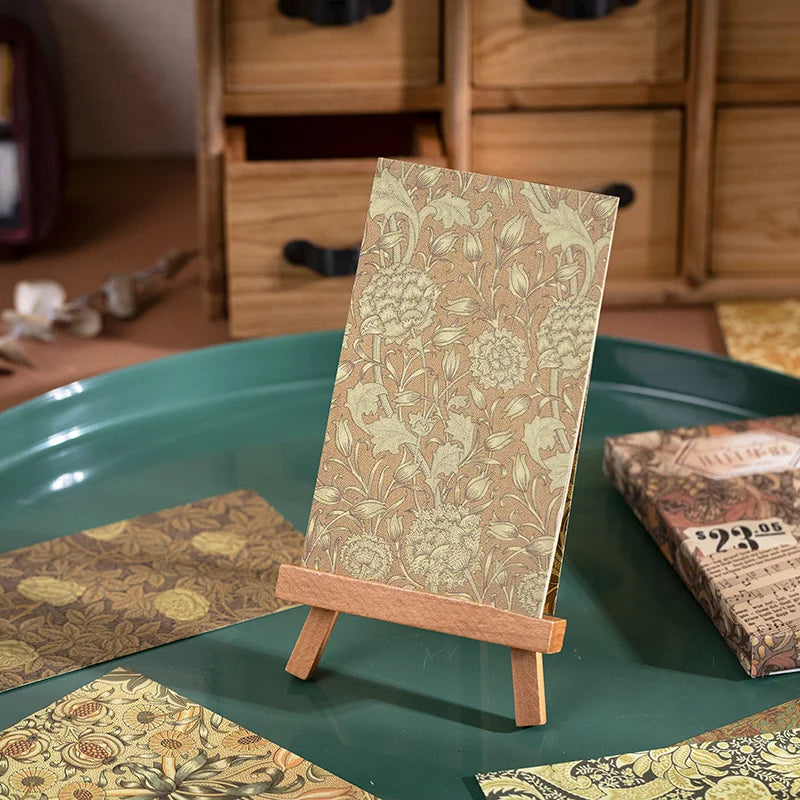 60-Piece Vintage Literature & Art Hand Tent Paper Set