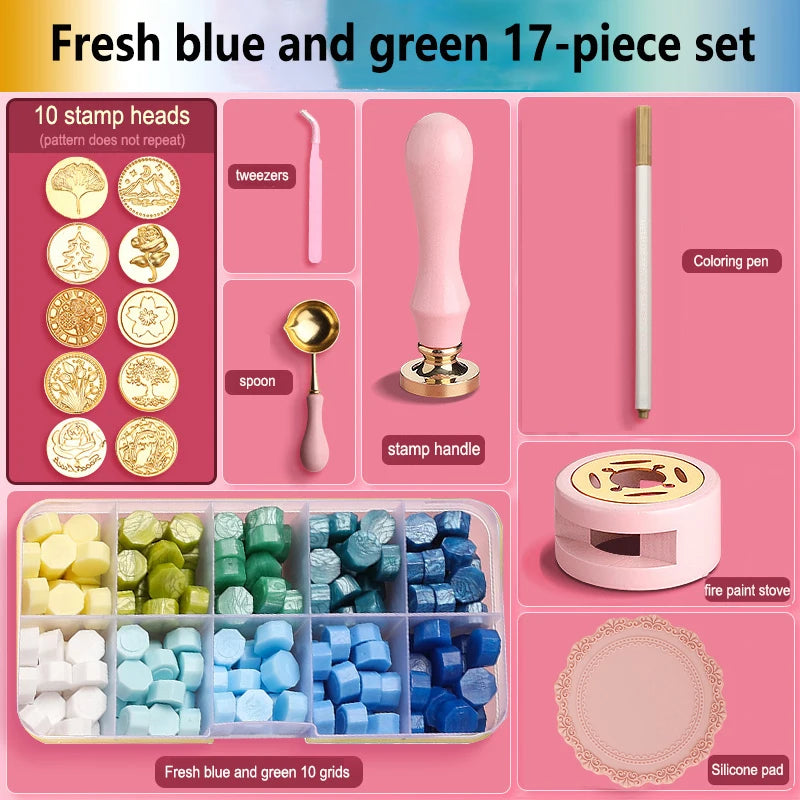 Elegant Wax Seal Stamp Kit for Invitations, Weddings, Crafts, Christmas