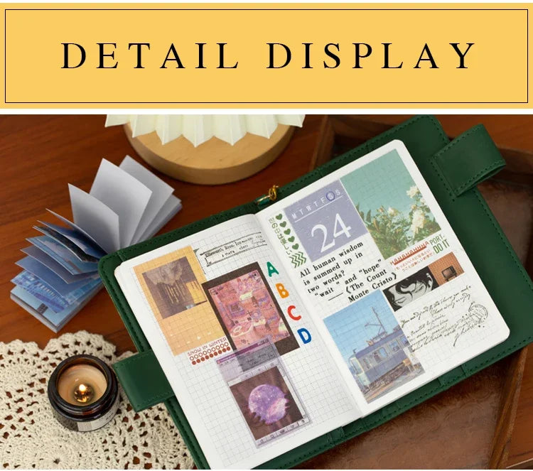366-Piece Vintage Scrapbook Paper & Deco Stickers for Crafting