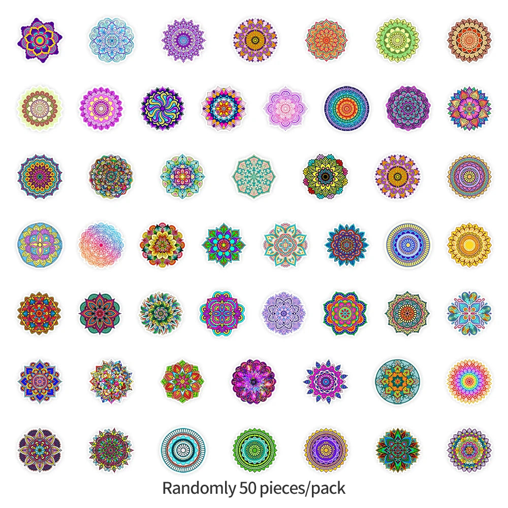 50PCS Fresh Plant Flower Stickers for Scrapbooking, Journaling & DIY