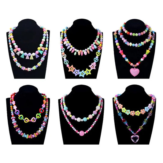 DIY Handmade Beaded Jewelry Kit – Craft Fun for Little Girls