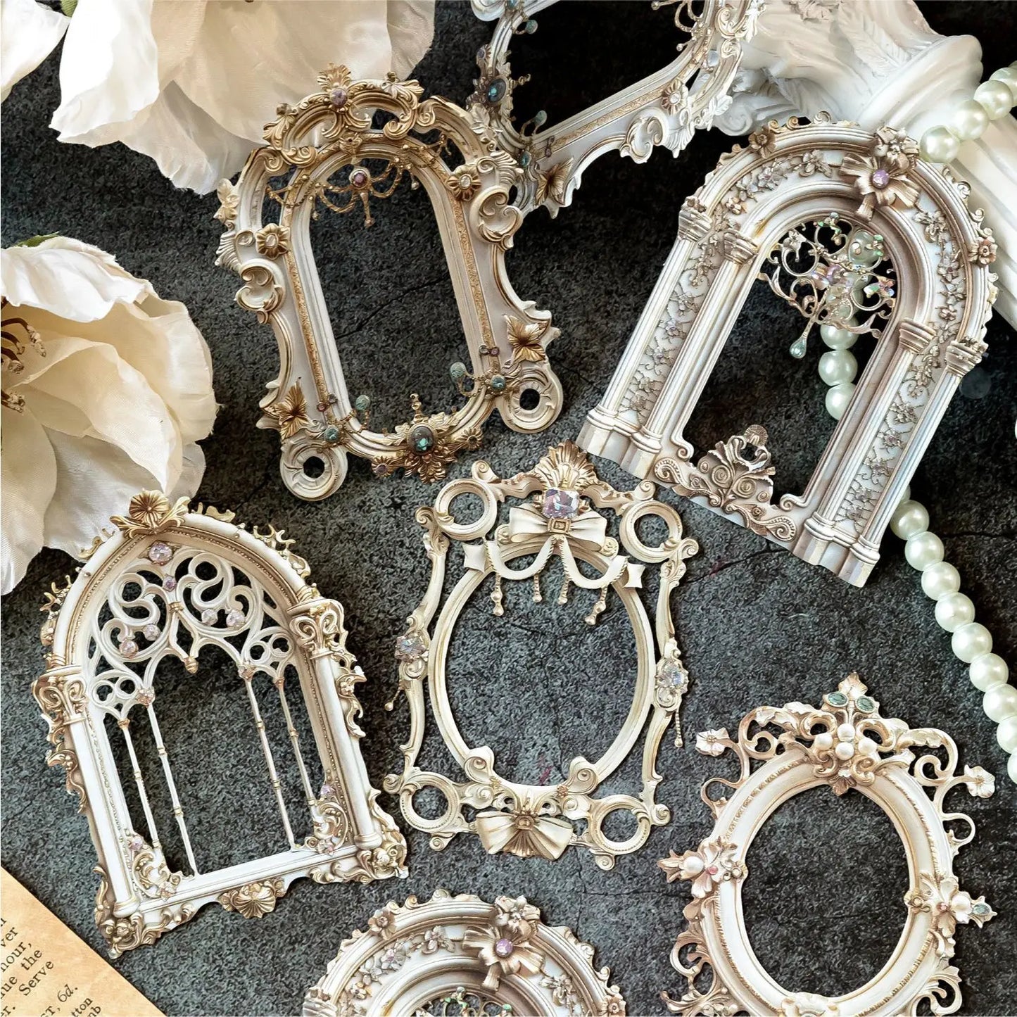 10-Piece 3D Hollow Frame Paper Set for Creative Crafts