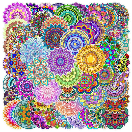50PCS Fresh Plant Flower Stickers for Scrapbooking, Journaling & DIY