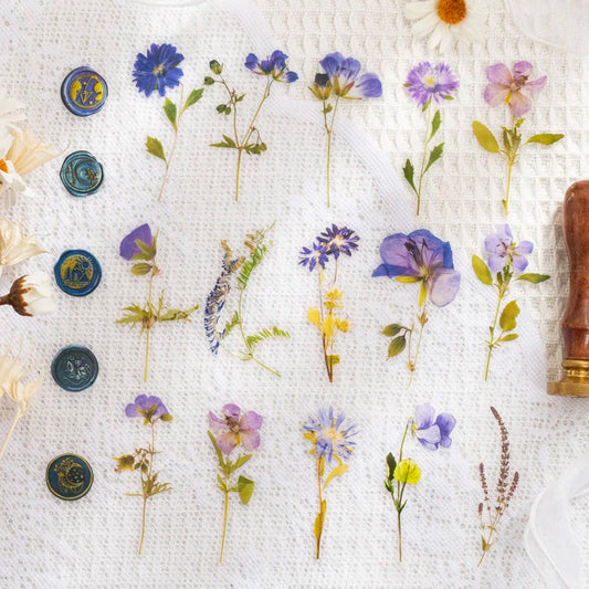 40-Piece Floral Sticker Kit for Scrapbooking and DIY Crafts