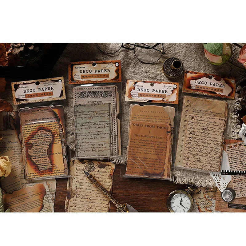 Vintage Literature & Art Scrapbook Paper for Journaling & DIY Crafts