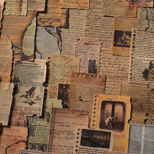 Vintage Literature & Art Scrapbook Paper for Journaling & DIY Crafts