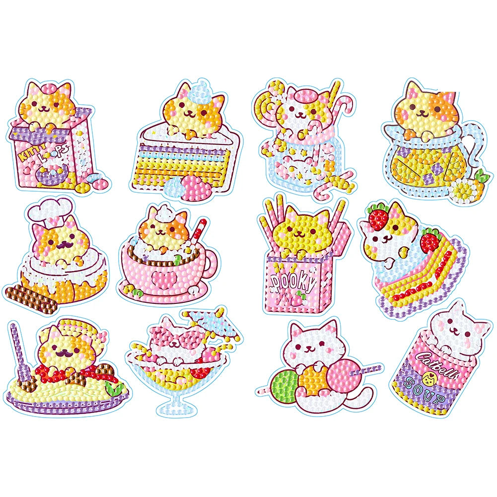 2 Sheets Self-Adhesive Rhinestone Stickers for DIY Crafts and Projects