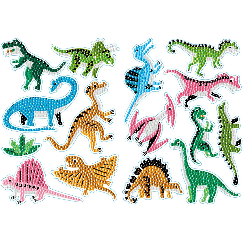 2 Sheets Self-Adhesive Rhinestone Stickers for DIY Crafts and Projects