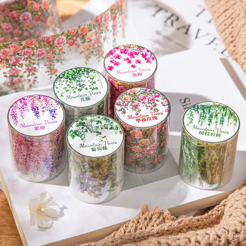 Fresh Vine PET Tape Roll for Scrapbooking & DIY Crafts