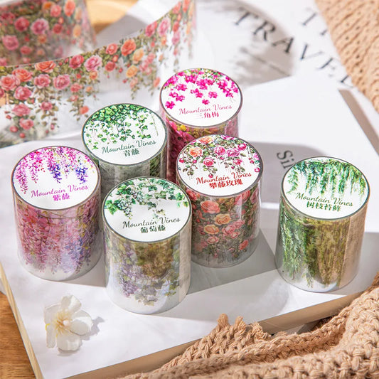 Fresh Vine PET Tape Roll for Scrapbooking & DIY Crafts