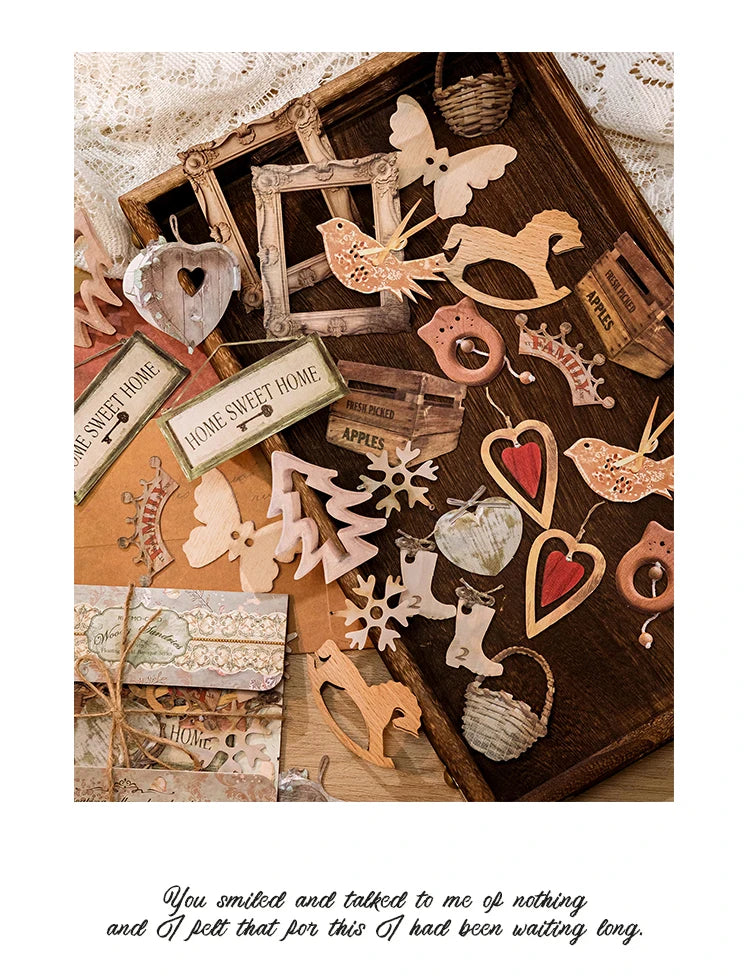 30-Piece Floating Kawaii Baroque Stickers for Scrapbooking & DIY Crafts