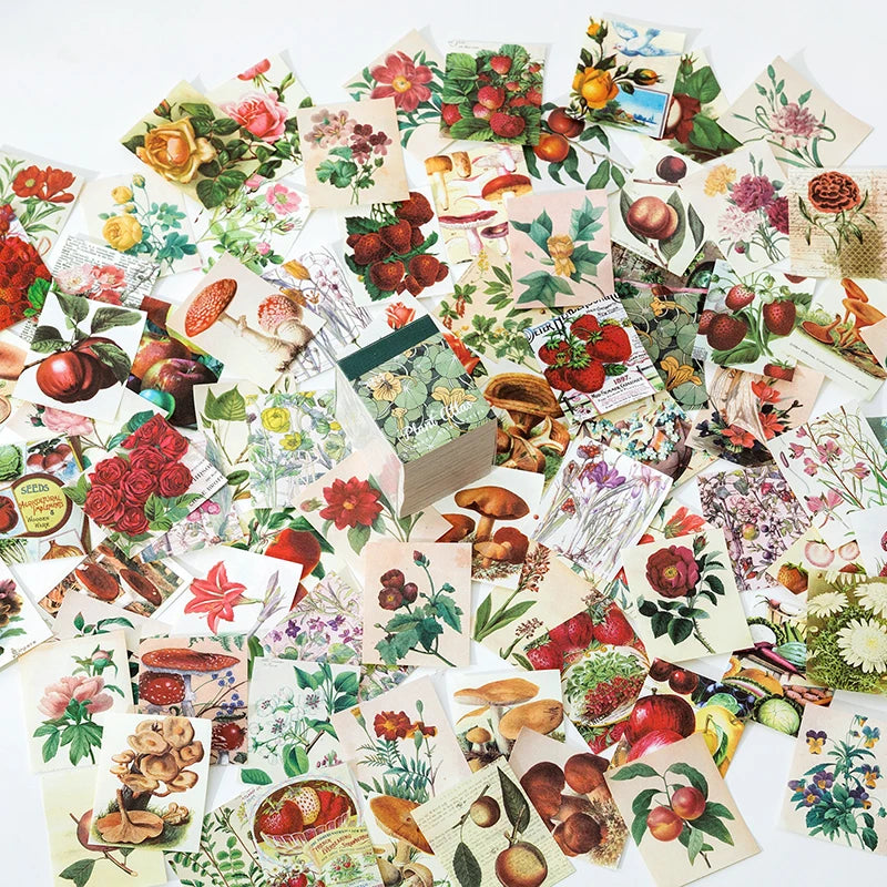 400-Piece Vintage Craft Paper Set for Scrapbooking & DIY Projects