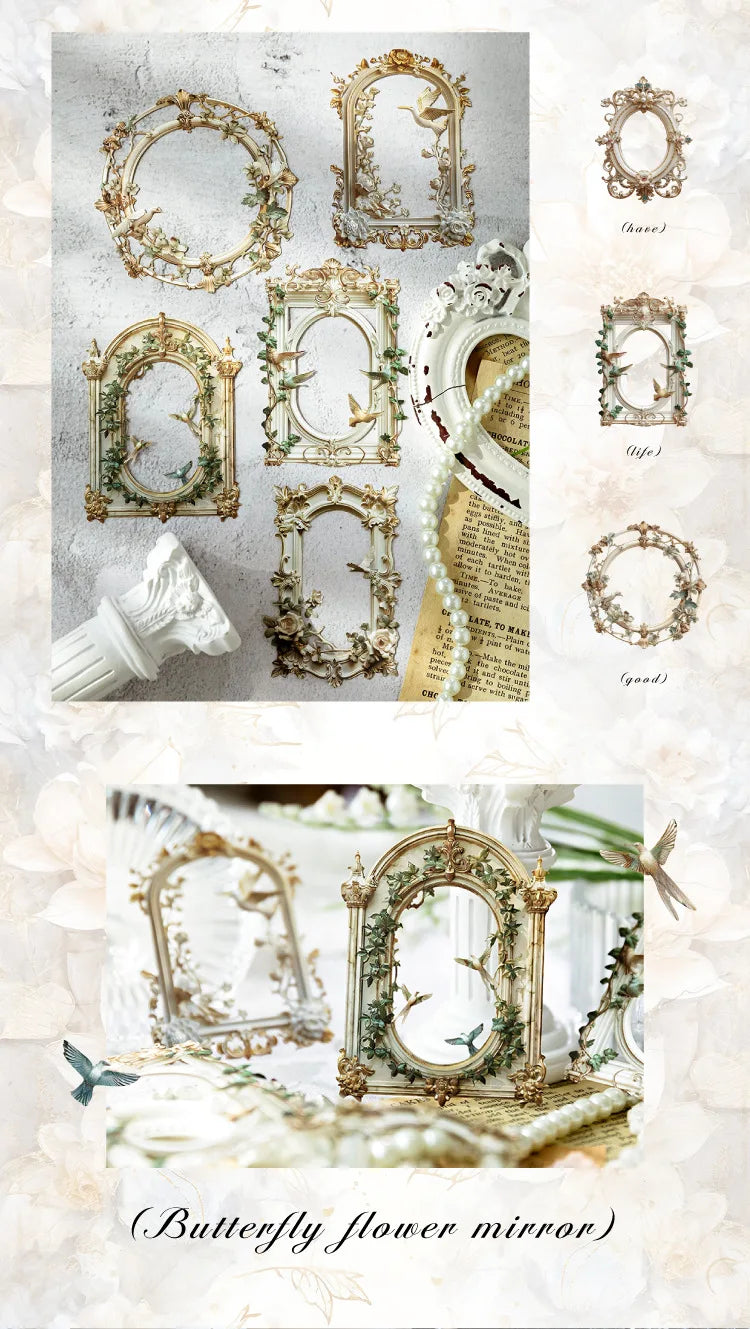 10-Piece 3D Hollow Frame Paper Set for Creative Crafts