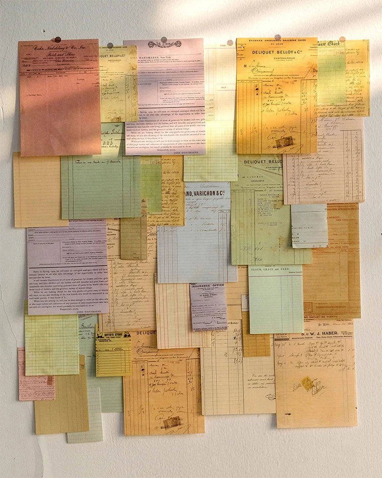 100-Piece Vintage Aesthetic Paper Set for Journaling & Scrapbooking Crafts