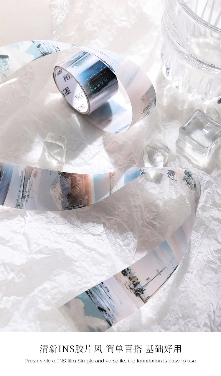 Retro Film-Themed PET Tape for Scrapbooking, Journaling, and Crafts