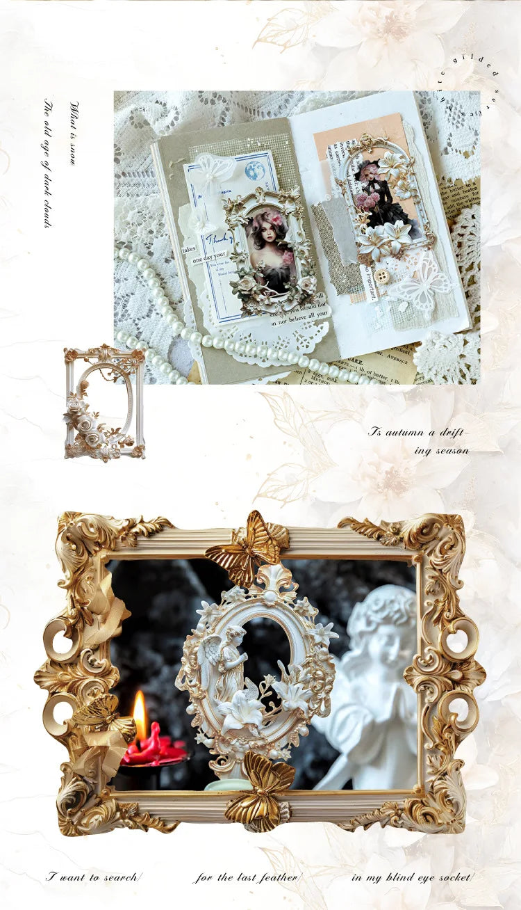 10-Piece 3D Hollow Frame Paper Set for Creative Crafts
