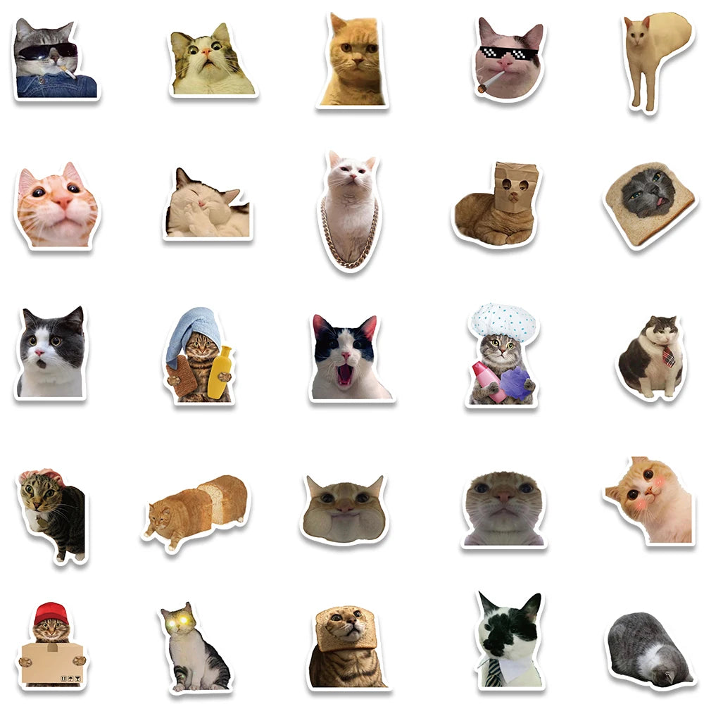 Kawaii Cat & Dog Stickers Set for Fun DIY Projects