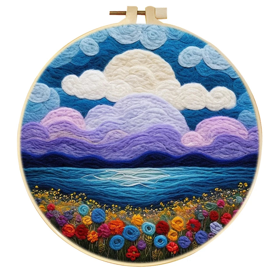 Wool Felting Painting Kit – Creative DIY Craft for Beginners