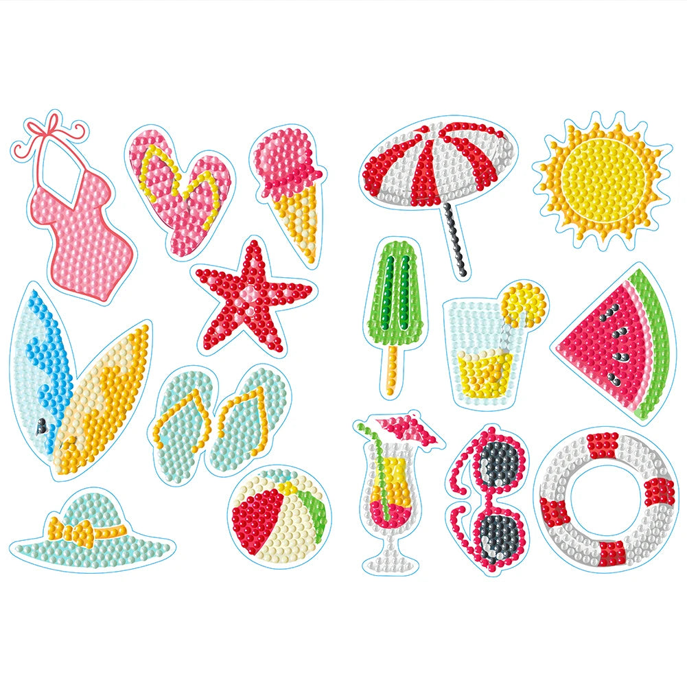 2 Sheets Self-Adhesive Rhinestone Stickers for DIY Crafts and Projects