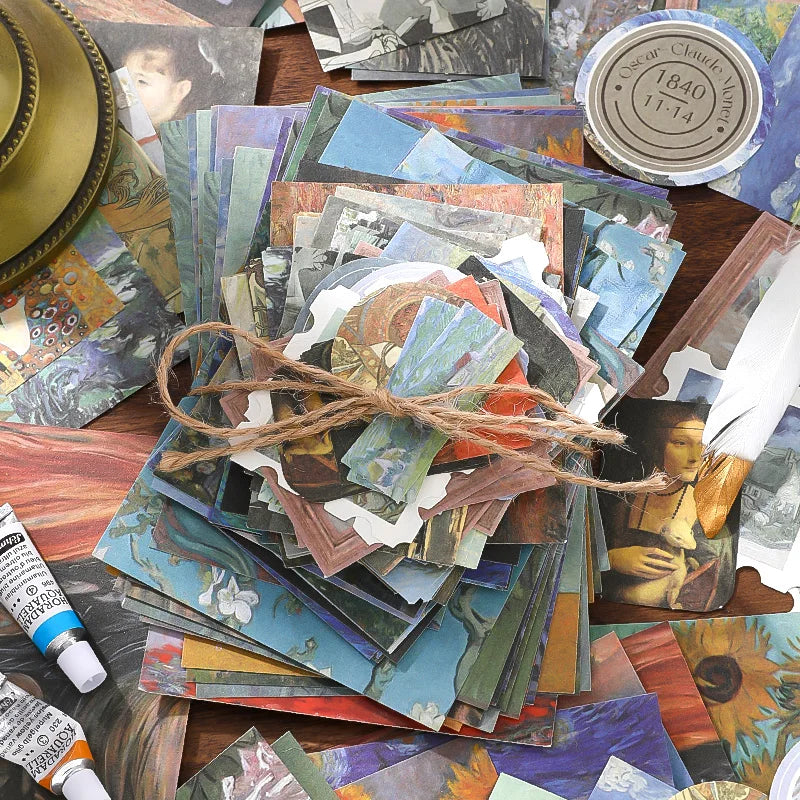 100 Sheets Vintage-Inspired Creative Scrapbook Paper for DIY Projects