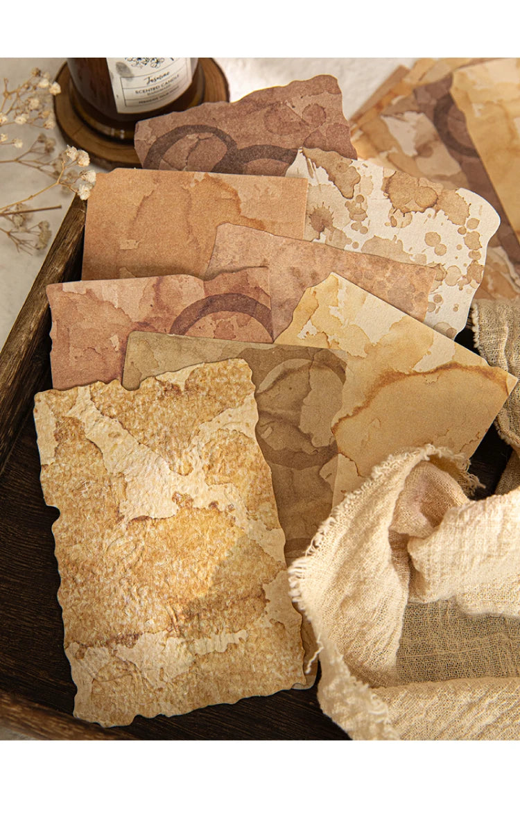 28-Piece Vintage Relief Texture Paper Set for Scrapbooking and Crafts