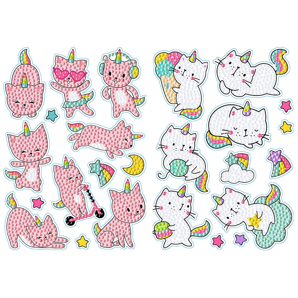 2 Sheets Self-Adhesive Rhinestone Stickers for DIY Crafts and Projects