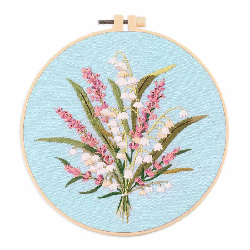 DIY Flower Embroidery Kit for Beginners – Complete Craft Set