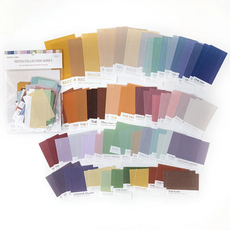 100-Piece Vintage Ivory White Note Paper Set for Creative Crafts