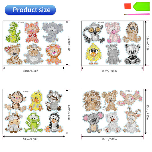 Theme 5D Diamond Painting Stickers for Kids – Fun Crafting Activity