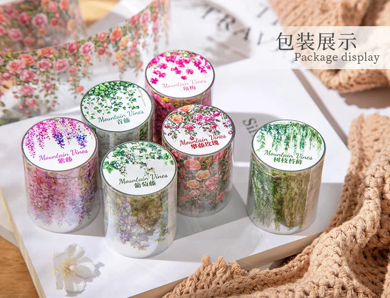 Fresh Vine PET Tape Roll for Scrapbooking & DIY Crafts
