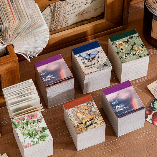 400-Piece Vintage Craft Paper Set for Scrapbooking & DIY Projects