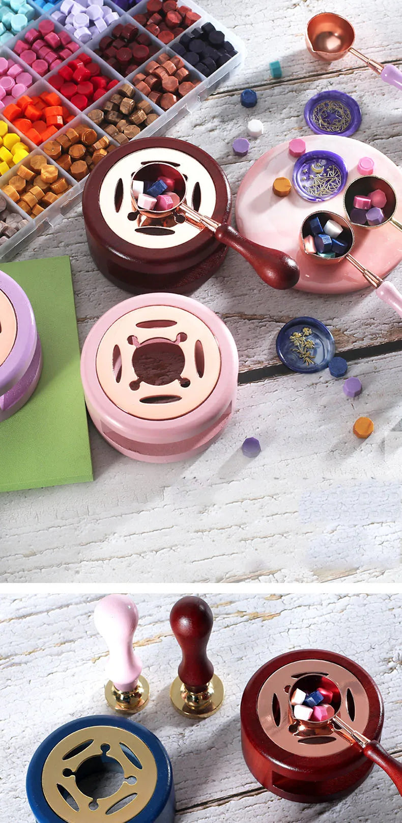 Wooden Wax Seal Stove – Elegant, Safe, and Stylish Heating Tool