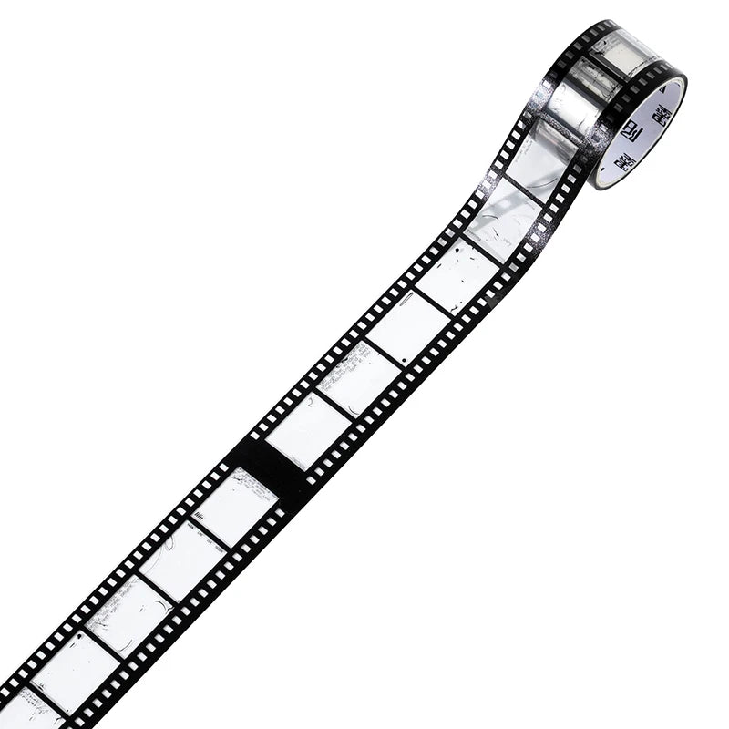 Retro Film-Themed PET Tape for Scrapbooking, Journaling, and Crafts