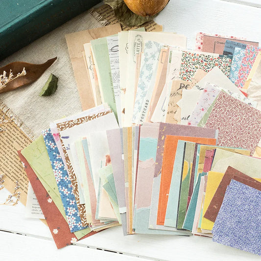 60-Piece INS-Style Retro Memo & Collage Paper Set for Crafts